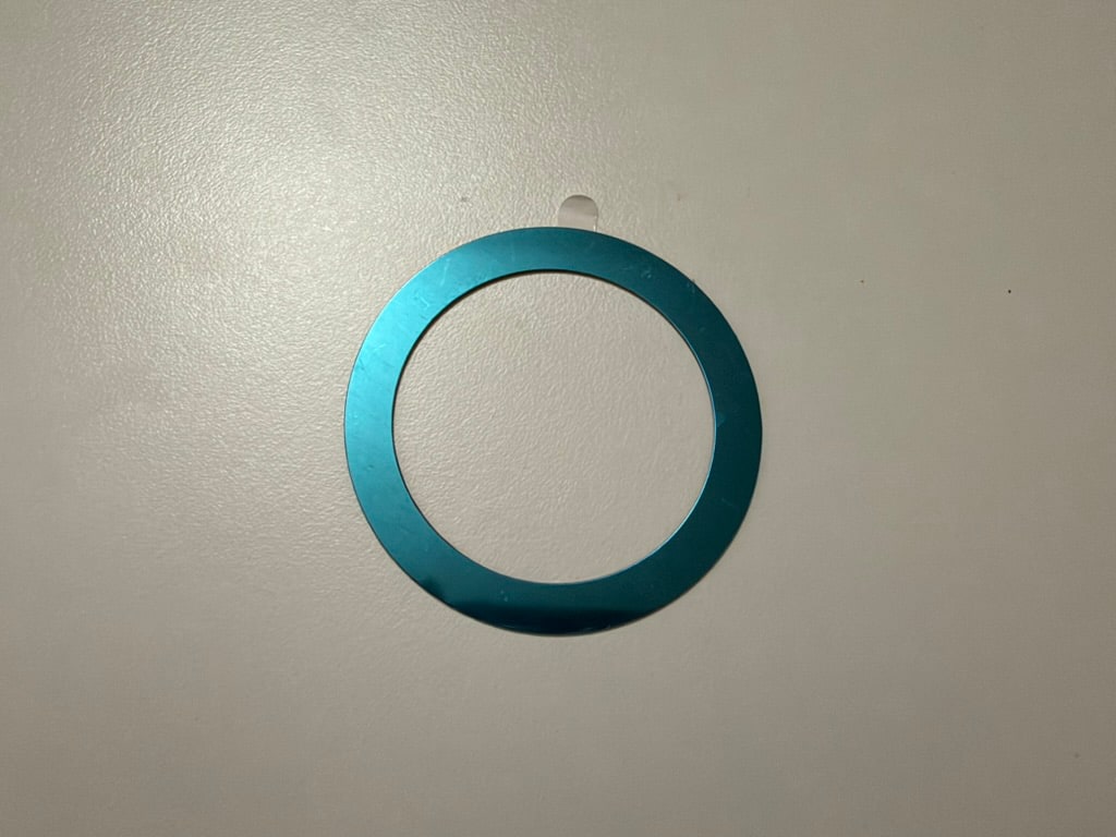 Included stick-on mounting ring